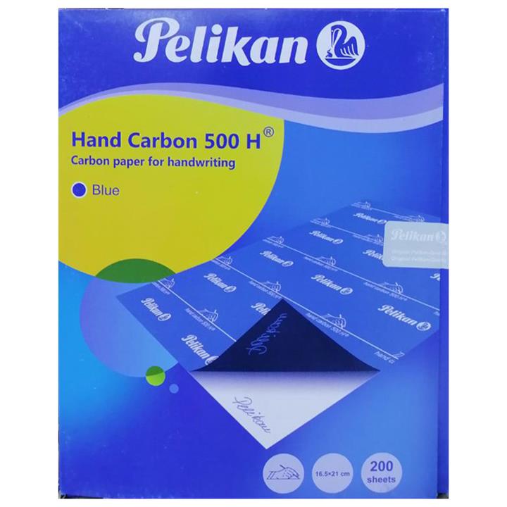 کاربن سایز A5 پلیکان مدل 500H رنگ آبی بسته 200 عددی